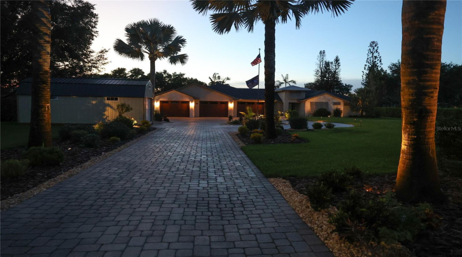Front Pavered Driveway