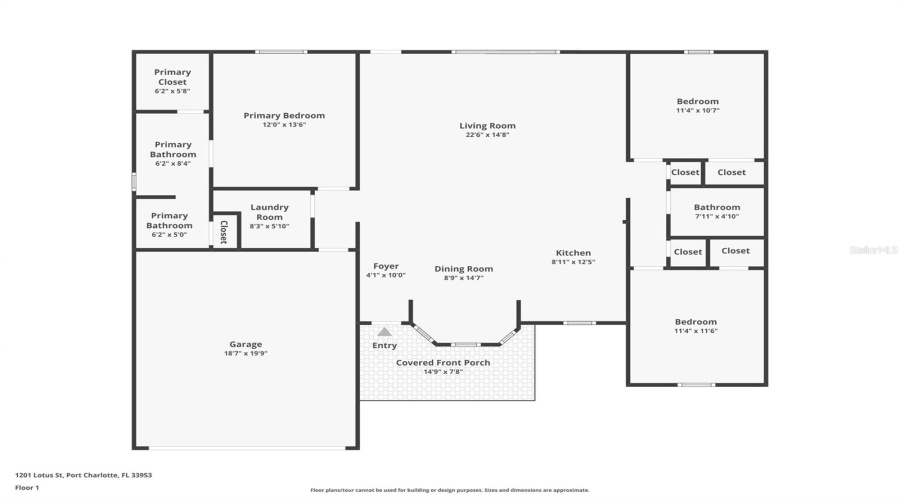 Port Charlotte, Florida 33953, 3 Bedroom Bedrooms, ,2 Bathroombathrooms,Residential,For Sale,Lotus,0,Mfrc7519987
