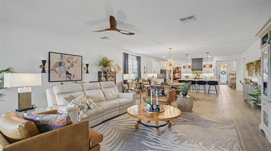 Large Family Room With Updated Fan