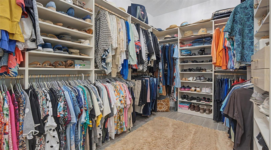 Primary Closet With Built-Ins