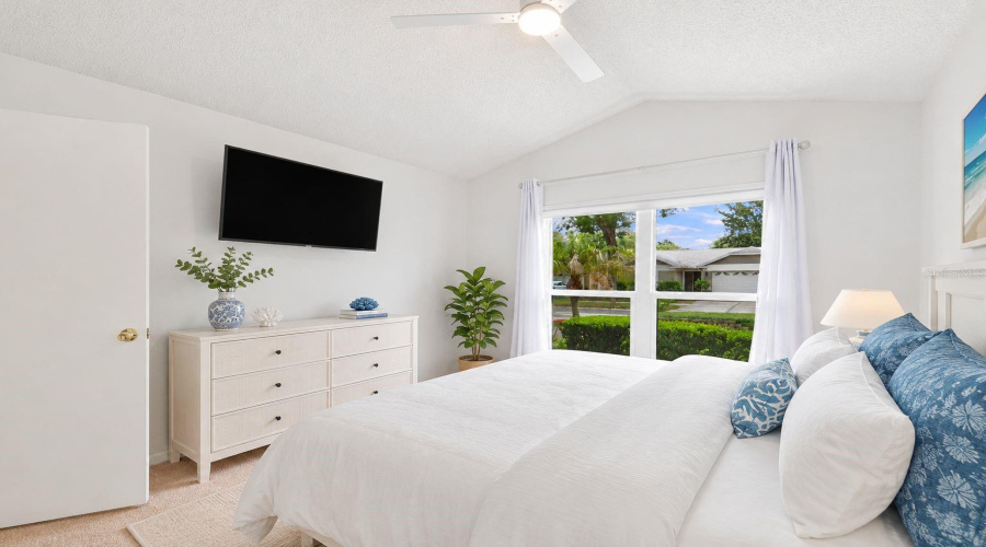 Master Suite Separate From Other Bedrooms.