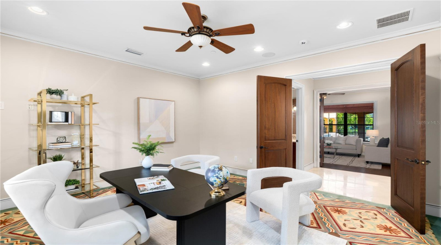 The Executive Office Creates A Distinguished Environment For Business, Study Or Private Meetings.