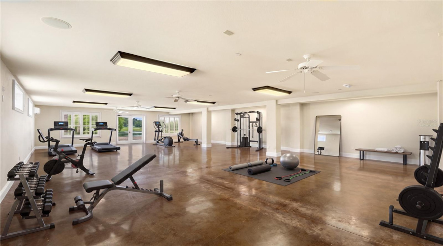 Virtually Staged - Athletic Club, Showcasing Wellness And Fitness Potential Within This Lake Mary Estate.