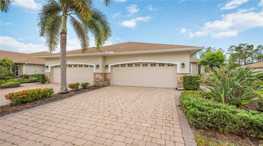 Front View With Paver Driveway