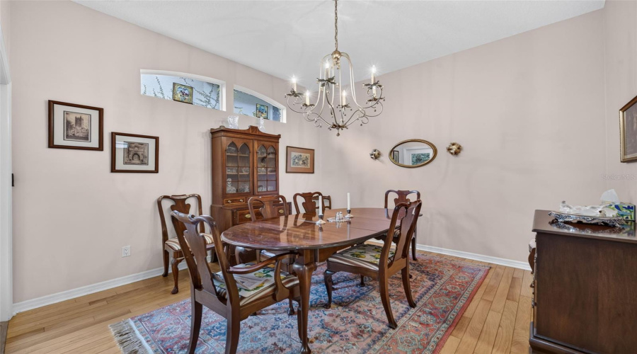 Dining Room With Clerestory Highlight Windows