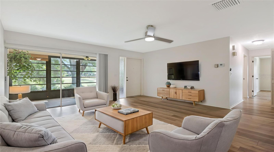 Virtually Staged Livingroom