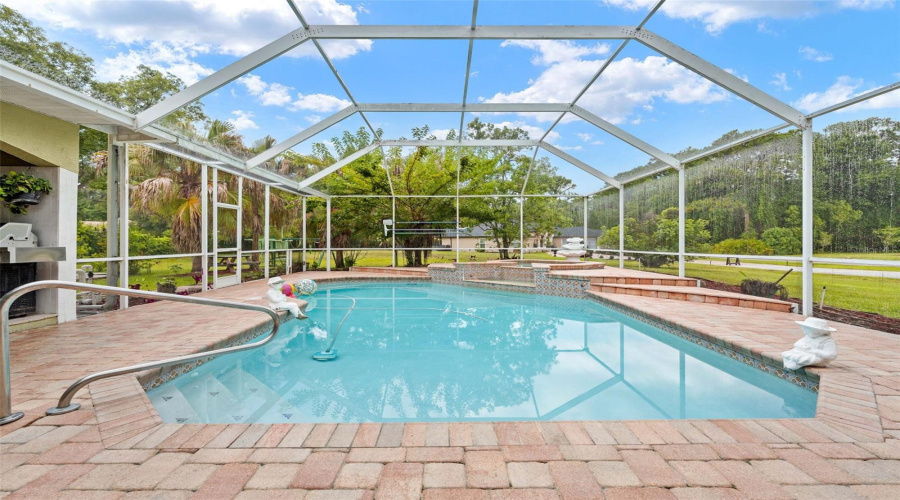 Solar Heated Pool, Elevated Jacuzzi With Spillway Waterfall