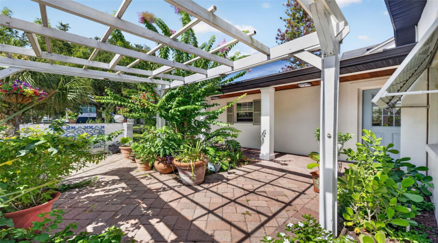 Shady Front Courtyard