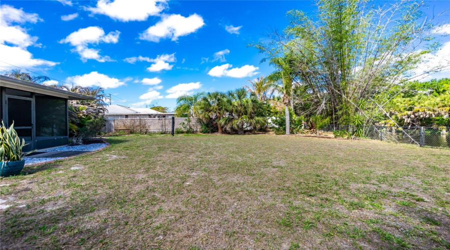 Fenced Backyard