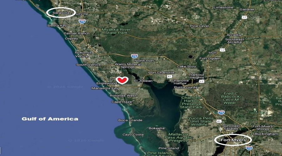 Centrally Located In Between Sarasota And Fort Myers