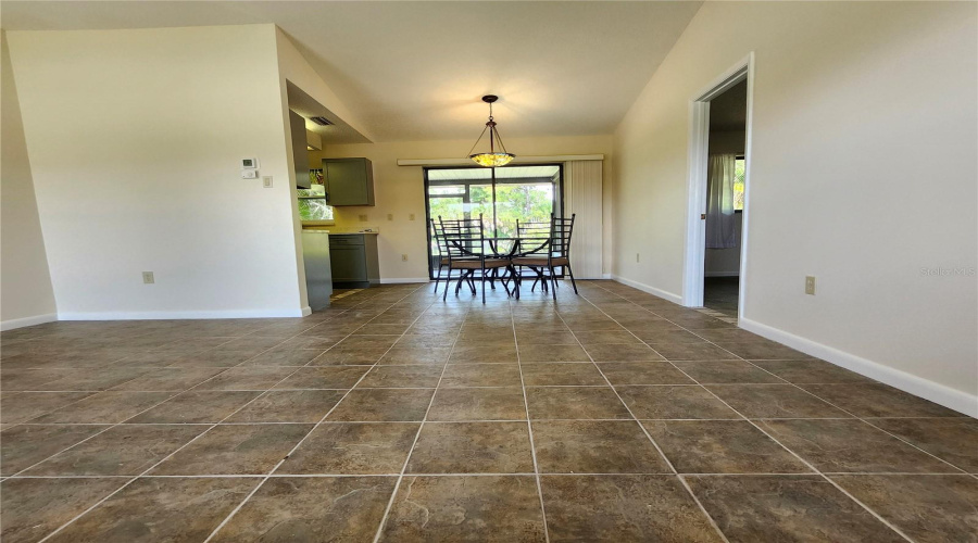 Enter Into Living Room, Open To Dining Nook