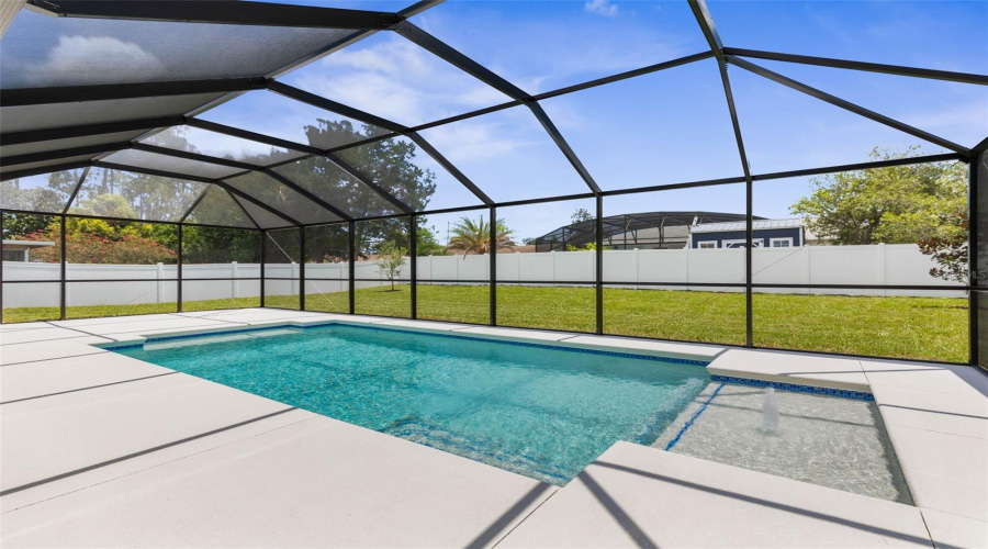 Large Back Yard With Privacy Fencing