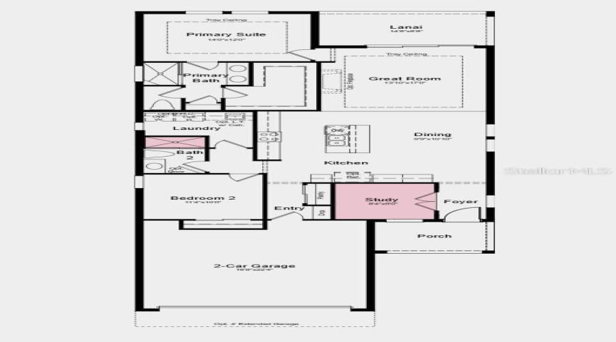 Floor Plan -  Additional Highlights Include: Extended Flooring Into The Primary Suite, 8' Interior Doors, And All Appliances Included