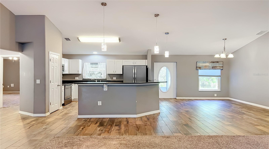 Kitchen View From Living/Family Room