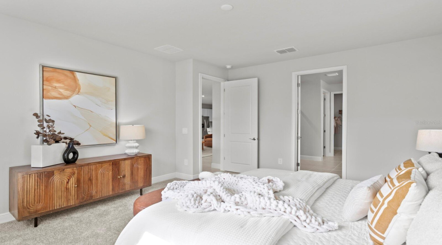 Staged Primary Bedroom