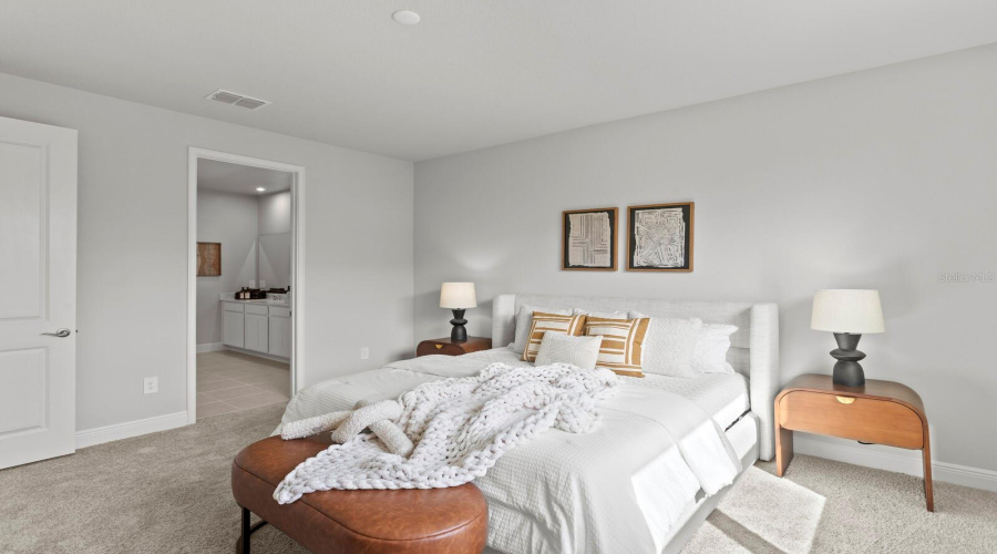 Staged Primary Bedroom
