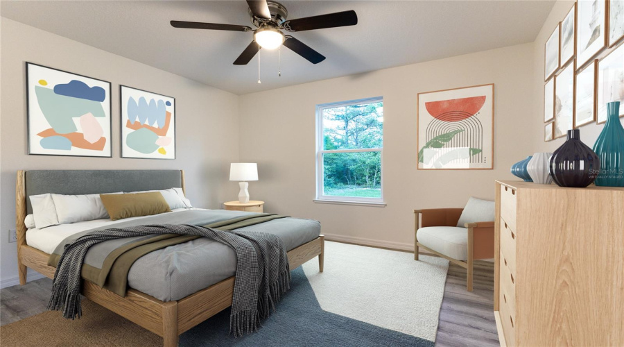 Virtually Staged 3Rd Bedroom
