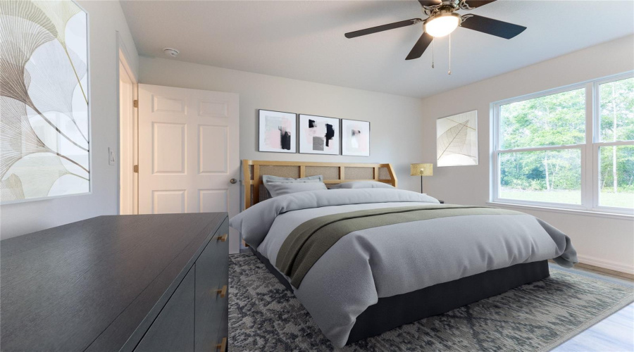 Virtually Staged 3Rd Bedroom
