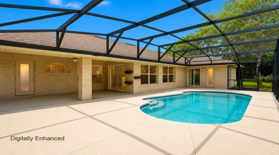 Digitally Enhanced Pool Area