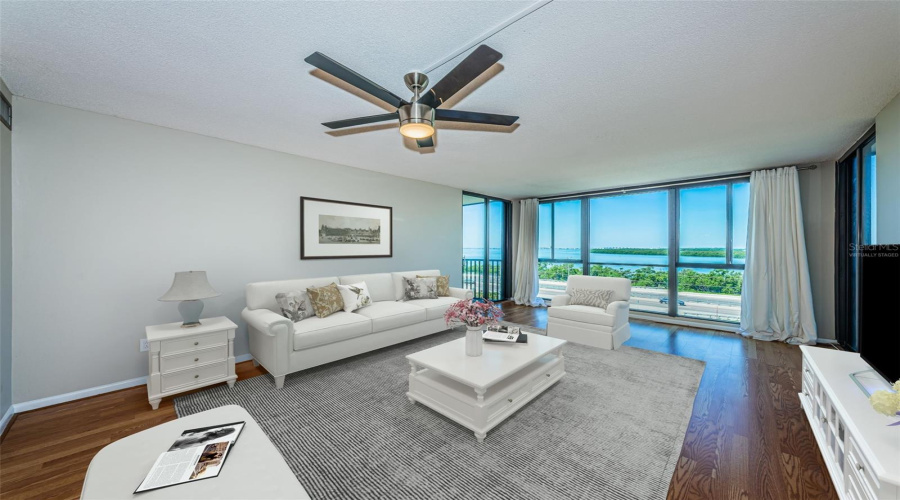 Virtually Staged Living Room
