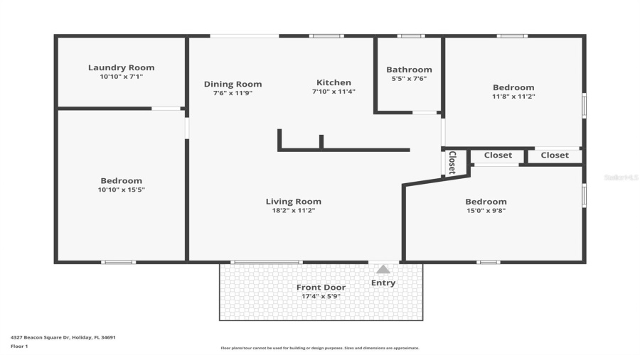 Holiday, Florida 34691, 3 Bedroom Bedrooms, ,1 Bathroombathrooms,Residential,For Sale,Beacon Square,0,Mfrtb8504670