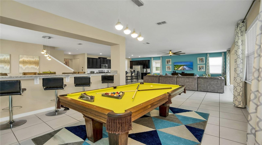 Pool Table Downstairs
