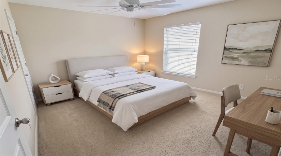 Second Primary Bedroom, Virtually Staged