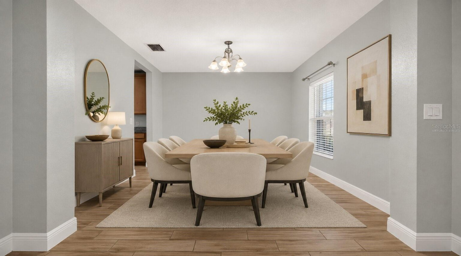 Virtually Staged Dining Area