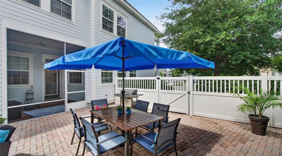 Large Pavered Outdoor Patio