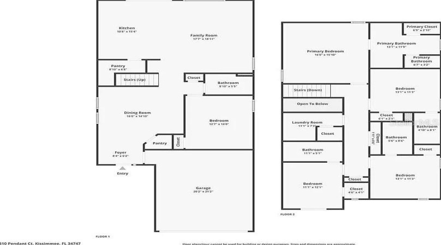 Kissimmee, Florida 34747, 5 Bedroom Bedrooms, ,5 Bathroombathrooms,Residential,For Sale,Pendant,0,Mfro6437863