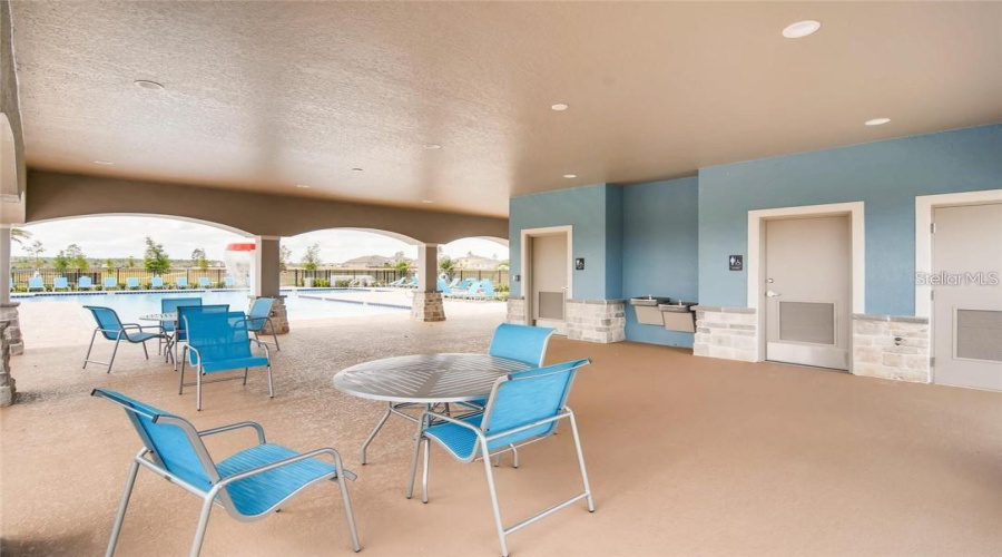 Community Pool Seating