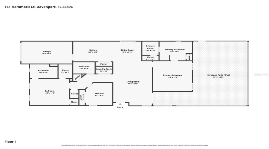 Davenport, Florida 33896, 3 Bedroom Bedrooms, ,3 Bathroombathrooms,Residential,For Sale,Hammock,0,Mfro6437821