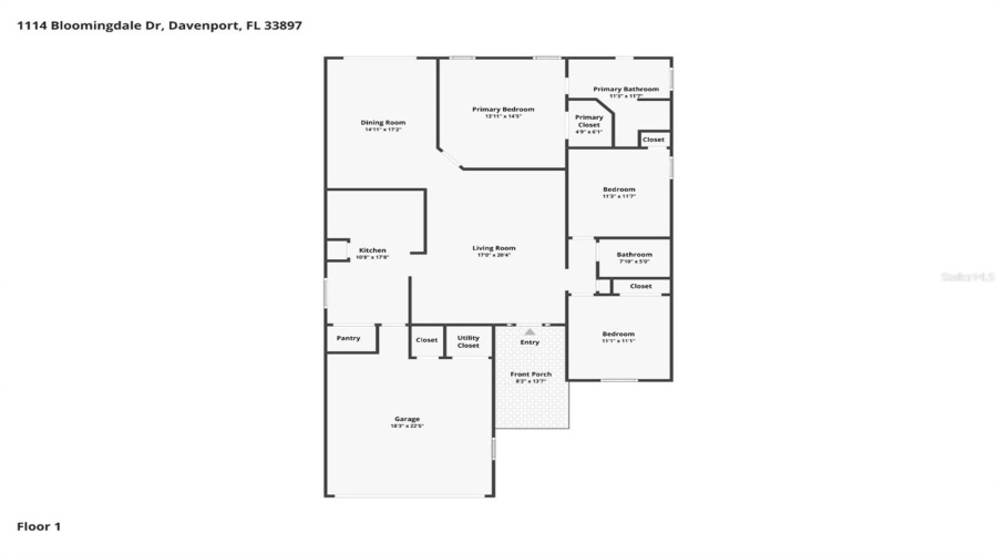 Davenport, Florida 33897, 3 Bedroom Bedrooms, ,2 Bathroombathrooms,Residential,For Sale,Bloomingdale,0,Mfro6435872