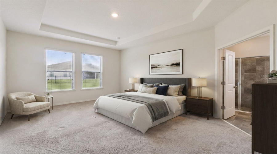 Primary Bedroom Virtually Staged