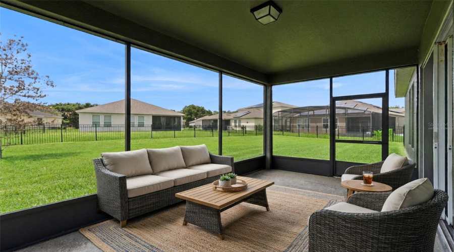 Screened Lanai Virtually Staged