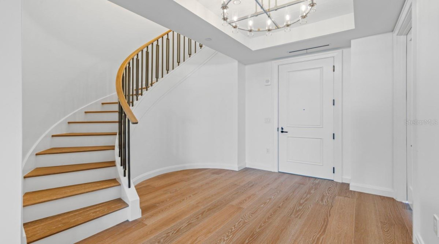 Grand Staircase To The Second Floor, Or Use The Private Elevator