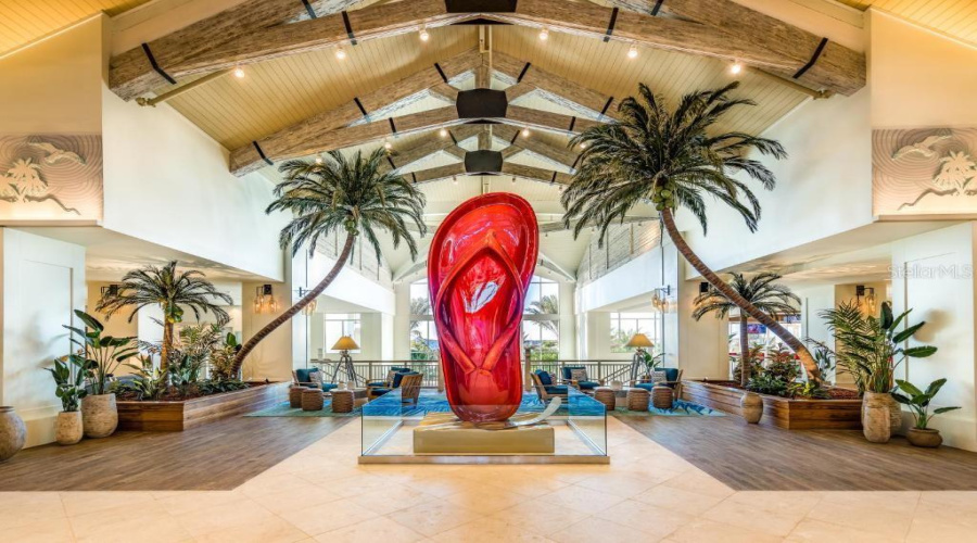 Margaritaville Resort Orlando Lobby With Tropical Design In Kissimmee Near Disney