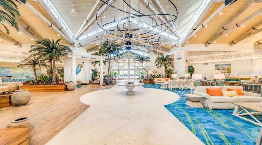 Spacious Indoor Lounge Area In Margaritaville Resort Orlando Near Walt Disney World