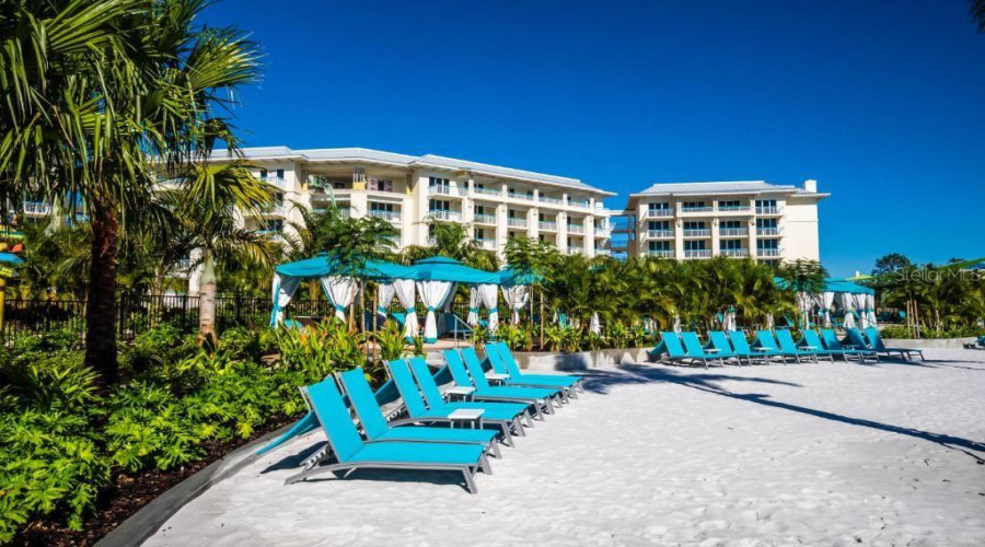 Resort Pool With Lounge Seating In Margaritaville Resort Orlando Central Florida