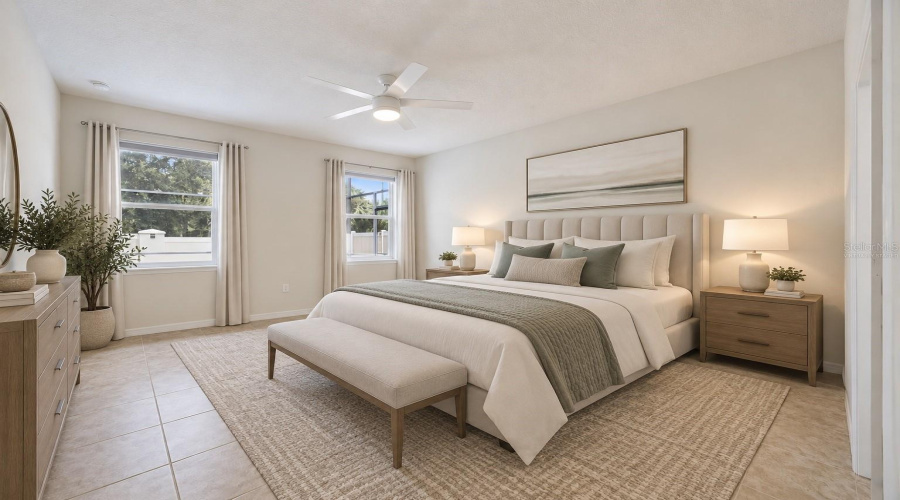 Primary Bedroom- Virtually Staged