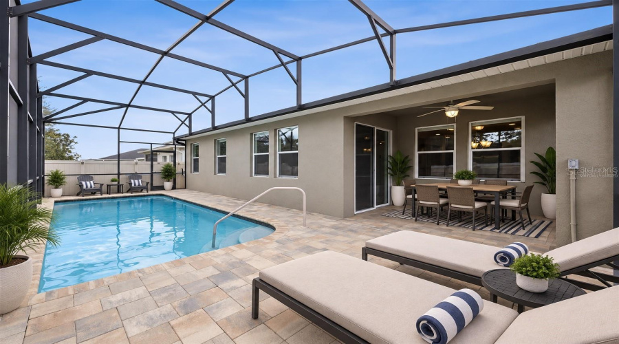 Pool/Patio Virtually Staged