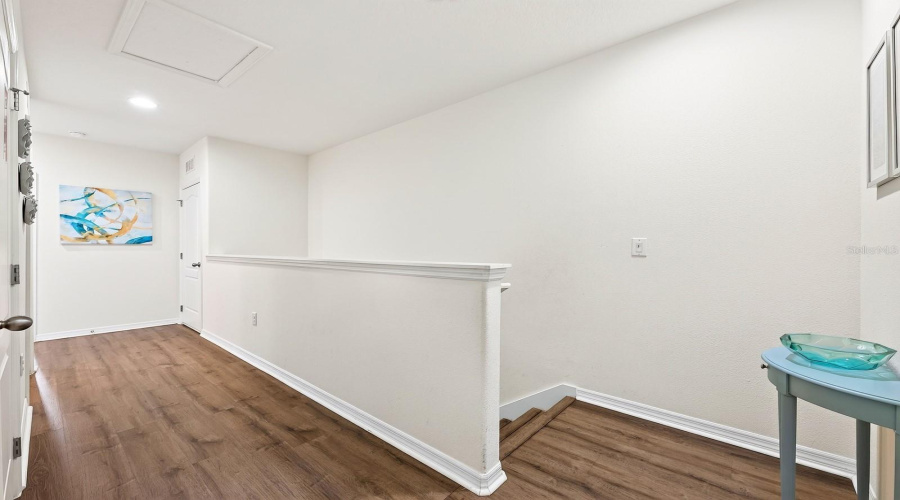 Upstairs, New Laminate Flooring Installed In 2023, Runs Throughout The Second Floor.