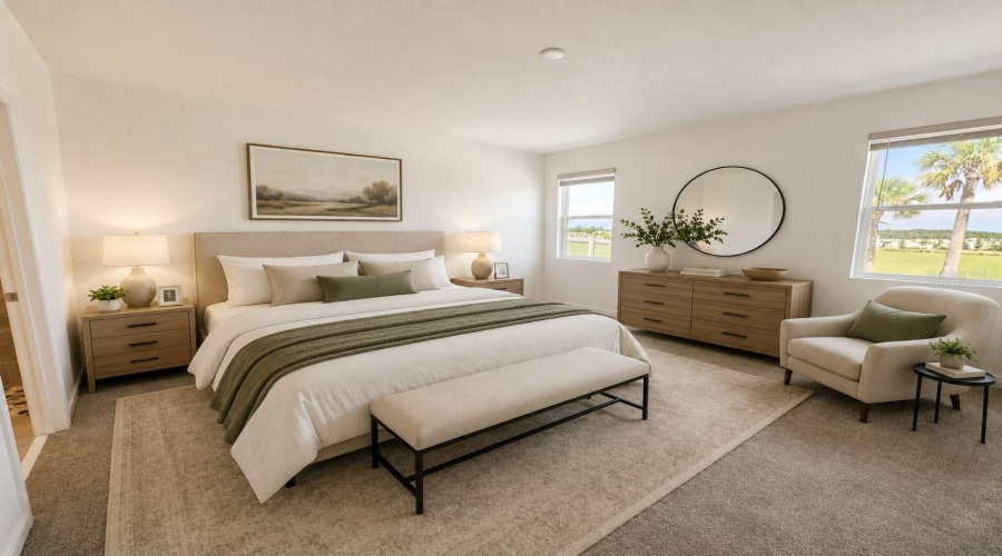 Main Bedroom Virtually Staged