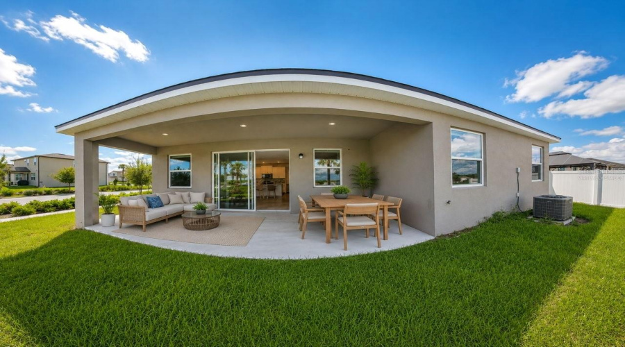 Backyard Virtually Staged