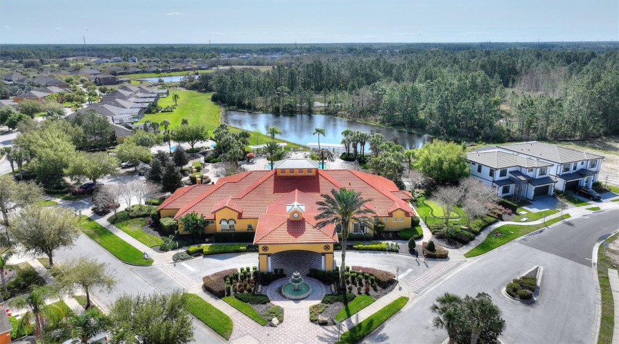 Clubhouse And Lake
