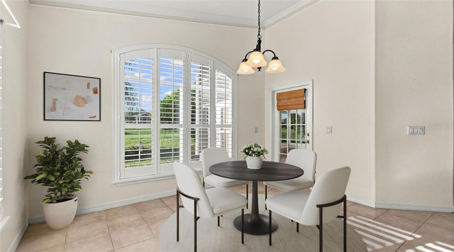 Virtually Staged Kitchen Dining Area