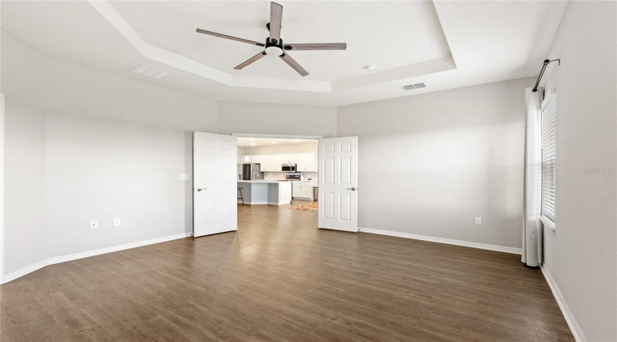 Oversized Primary Suite With Tray Ceiling