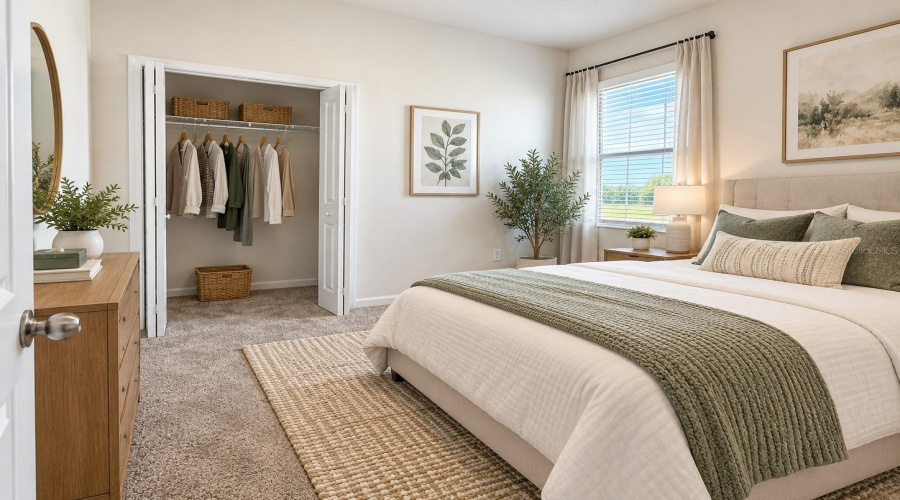 Studio Bedroom Staged