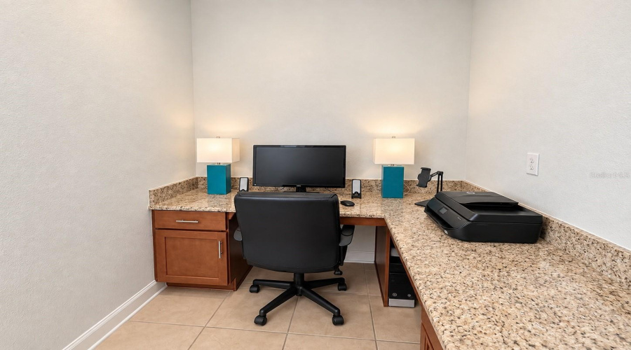 Built In Granite Desktop.