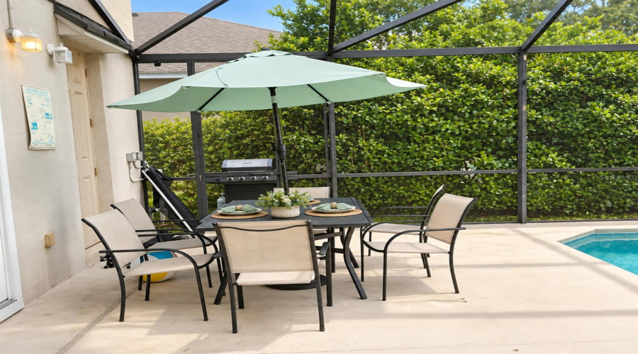 Poolside Dining Area